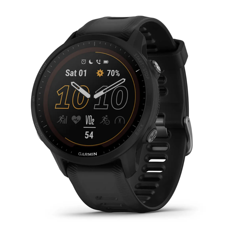 Garmin Forerunner 955 Solar GPS Watch in Black-2